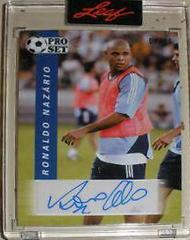 Ronaldo Nazario [Blue] Soccer Cards 2022 Pro Set Autographs Prices
