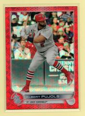 Albert Pujols [Red] #85 Baseball Cards 2022 Topps Chrome Logofractor Prices