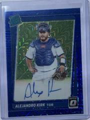 Alejandro Kirk [Blue Mojo] #RRS-AK Baseball Cards 2021 Panini Donruss Optic Rated Rookie Signatures Prices