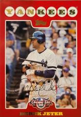 Derek Jeter #105 Baseball Cards 2008 Topps Opening Day Prices