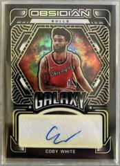 Coby White [Yellow] #GA-CWT Basketball Cards 2021 Panini Obsidian Galaxy Autographs Prices