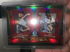 Jacob Misiorowski, Eric Brown Jr. [Red] #BJ-4 Baseball Cards 2022 Bowman Draft Blackjack Prices