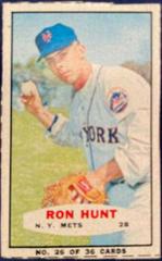 Ron Hunt [Hand Cut Throwing] #26 Baseball Cards 1965 Bazooka Prices
