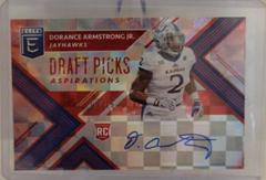 Dorance Armstrong Jr. [Autograph Aspirations Red] #219 Football Cards 2018 Panini Elite Draft Picks Prices