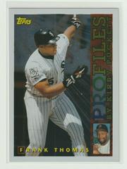 Frank Thomas #AL-09 Baseball Cards 1996 Topps Profiles Prices