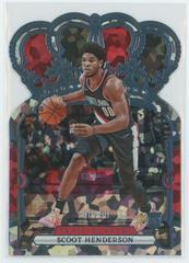 Scoot Henderson [Blue Crystal] #32 Basketball Cards 2023 Panini Crown Royale Prices