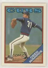 Greg Maddux #361 Baseball Cards 1988 Topps Tiffany Prices