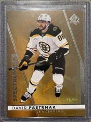 David Pastrnak [Gold] #S-6 Hockey Cards 2022 SP Authentic Spectrum FX Prices