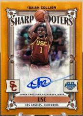 Isaiah Collier [Orange] #SSA-IC Basketball Cards 2023 Bowman Chrome University Sharp Shooters Autographs Prices