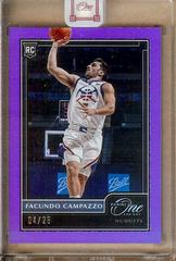 Facundo Campazzo [Purple] Basketball Cards 2020 Panini One and One Prices