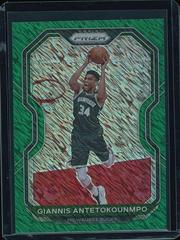 Giannis Antetokounmpo [Green Shimmer Prizm] #111 Basketball Cards 2020 Panini Prizm Prices