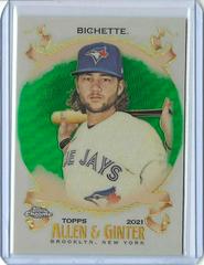 Bo Bichette [Green Refractor] Baseball Cards 2021 Topps Allen & Ginter Chrome Prices