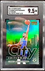 Giannis Antetokounmpo [Artist Proof] Basketball Cards 2021 Panini Hoops City Edition Prices