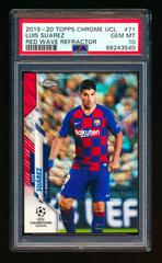 Luis SuArez [Red Wave Refractor] #71 Soccer Cards 2019 Topps Chrome UEFA Champions League Prices