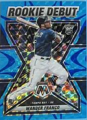 Wander Franco [Reactive Blue] Baseball Cards 2022 Panini Mosaic Rookie Debut Prices