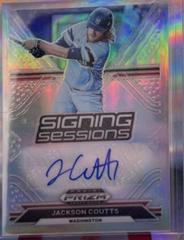Jackson Coutts [Gold Prizm] Baseball Cards 2021 Panini Prizm Draft Picks Signing Sessions Autographs Prices