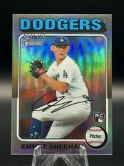 Emmet Sheehan [Silver Refractor] #187 Baseball Cards 2024 Topps Heritage Chrome Prices