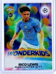 Rico Lewis [Gold Lava] #W-5 Soccer Cards 2022 Topps Chrome UEFA Club Competitions Wonderkids Prices