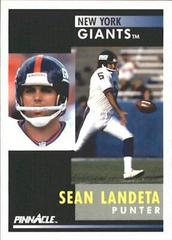 Sean Landeta #14 Football Cards 1991 Pinnacle Prices