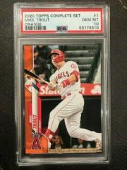 Mike Trout [Orange] #1 Baseball Cards 2020 Topps Complete Set Prices