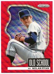 Nolan Ryan [Red Wave Prizm] #OS-1 Baseball Cards 2022 Panini Prizm Old School Prices