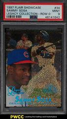 Sammy Sosa [Row 0] Baseball Cards 1997 Flair Showcase Legacy Collection Prices