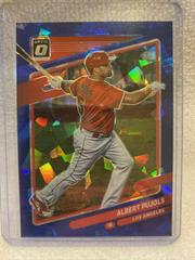 Albert Pujols [Blue Cracked Ice] Baseball Cards 2020 Panini Donruss Optic Prices