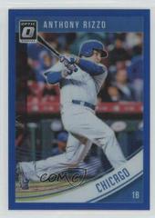 Anthony Rizzo [Blue] Baseball Cards 2018 Panini Donruss Optic Prices
