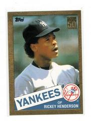 Rickey Henderson [1985 Reprint Gold] #T113 Baseball Cards 2001 Topps Traded Prices