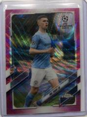 Phil Foden [Pink Xfractor] #34 Soccer Cards 2020 Topps Chrome UEFA Champions League Prices