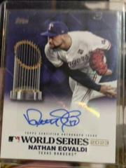 Nathan Eovaldi Baseball Cards 2024 Topps World Series Champion Autograph Prices