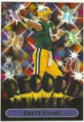 Brett Favre [Gold] Football Cards 1999 Topps Record Numbers Prices
