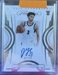 Dyson Daniels #3 Basketball Cards 2022 Panini Flawless Rookie Autograph Prices