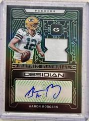 Aaron Rodgers [Autograph] #42 Football Cards 2022 Panini Obsidian Prices