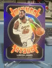LeBron James [Purple] #3 Basketball Cards 2021 Panini Donruss Optic Winner Stays Prices