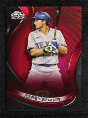 Corey Seager [Red] Baseball Cards 2022 Topps Chrome Black Prices