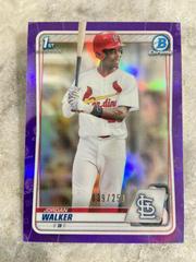 Jordan Walker [Purple Refractor] Baseball Cards 2020 Bowman Draft Chrome Prices