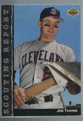 Jim Thome Baseball Cards 1992 Upper Deck Scouting Report Prices