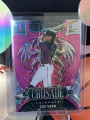 Zac Veen [Pink Velocity] #20 Baseball Cards 2023 Panini Chronicles Crusade Prices