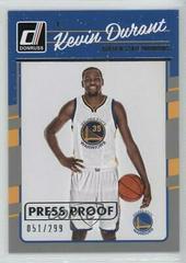 Kevin Durant [Silver Press Proof] Basketball Cards 2016 Panini Donruss Prices