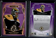 Jeremy Swayman [Design Photo Variant Purple] #96 Hockey Cards 2022 Upper Deck Stature Prices