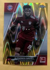 Alphonso Davies [Gold RayWave] #82 Soccer Cards 2021 Topps Chrome Bundesliga Prices