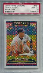 Derek Jeter [Xfractor] Baseball Cards 2006 Topps Chrome Prices