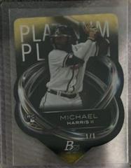 Michael Harris II [Foilfractor] #PPD-12 Baseball Cards 2023 Bowman Platinum Plating Die Cut Prices