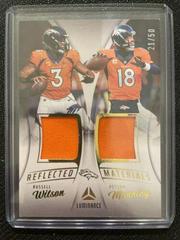 Russell Wilson, Peyton Manning [Gold] #RM-9 Football Cards 2023 Panini Luminance Reflected Materials Prices