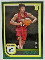 Ochai Agbaji [Green] #244 Basketball Cards 2022 Panini Hoops Prices