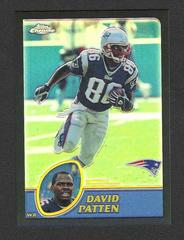 David Patten [Black Refractor] Football Cards 2003 Topps Chrome Prices