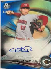 Christian Roa [Blue Autograph] Baseball Cards 2022 Bowman Platinum Top Prospects Prices