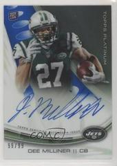 Dee Milliner [Frost Refractor] Football Cards 2013 Topps Platinum Autograph Prices