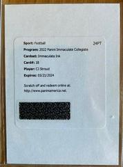 CJ Stroud #IN-CJS Football Cards 2022 Panini Immaculate Collegiate Ink Autographs Prices